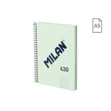 LIBRETA MICROPERFORADA CUADRICULA A5 80H 95G 1918 VERDE MILAN