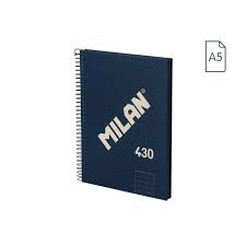 LIBRETA MICROPERFORADA PAUTA A5 80H 95G 1918 AZUL MILAN