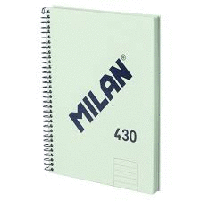 LIBRETA MICROPERFORADA PAUTA A5 80H 95G 1918 VERDE MILAN