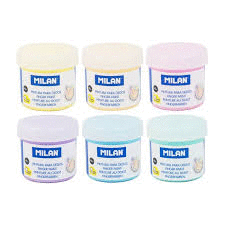 PINTURA DEDOS MILAN 40ML 6COLORES PASTEL