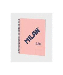 LIBRETA MICROPERFORADA LISA A4 80H 95G 1918 ROSA MILAN