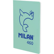 LIBRETA A5 GRAPA LISA 24H 95G 460 VERDE MILAN