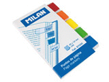 PUNTOS DE PAGINA PLASTICO COLORES MILAN 45X12MM 100UNIDADES