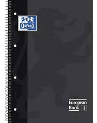 CUADERNO MICROPERFORADO A4 OXFORD NEGRO 80H 90GR