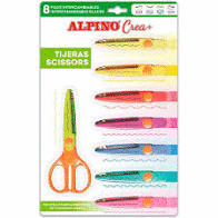 ALPINO CREA PACK TIJERAS FORMAS 8+1