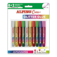 ALPINO CREA PURPURINA GLITTER-GLUE PEGAMENTO