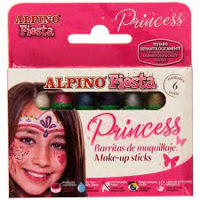 SET DE MAQUILLAJE ALPINO 6 COLORES SURTIDOS FIESTA