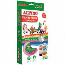 PLASTELINA ALPINO MAGIC DOUGH 6X40GR. FANTASY ANIMALS