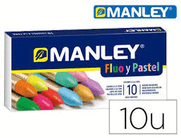 MANLEY 10 COLORES FLUOR Y PASTEL