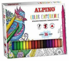 ALPINO COLOR EXPERIENCE TRIANGULAR 36 ROTULADORES PUNTA 2,3MM