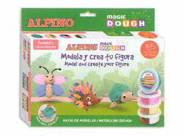 PLASTELINA ALPINO MAGIC DOUGH ANIMALES 5X160G