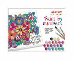 ALPINO COLOR EXPERIENCE PAINT BY NUMBERS 21PINTURA 1LIENZO 3 PINCELES