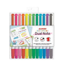 ALPINO COLOR EXPERIENCE 12 ROTULADORES PASTEL DUAL NOTE