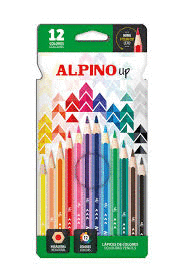 LAPICES DE COLORES ALPINO C/12 COLORES LARGOS