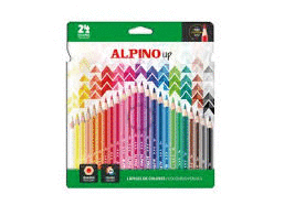 LAPICES DE COLORES ALPINO C/24 COLORES LARGOS