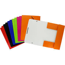 CARPETA GRAFOPLAS GOMAS CARTON PLASTIFICADO SOLAPAS FOLIO COLORES