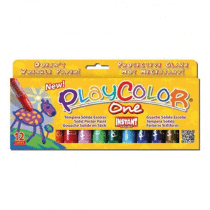 PLAYCOLOR ONE 12 COLORES TEMPERA SOLIDA