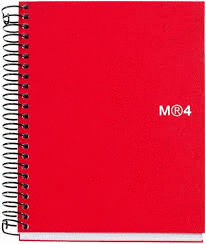 NOTE BOOK 6 A6 POLIP ROJA