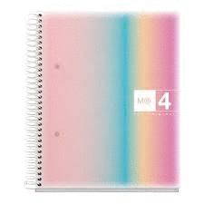 NOTE BOOK 4 A4 80H CUADRICULA AURORA