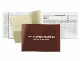 LIBRO SUBCONTRATACION CATALAN MIQUELRIUS FOLIO NATURAL JUEGO DE 10 HOJAS AUTOCOPIATIVAS