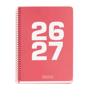 AGENDA ESCOLAR PLUS 4º S/V ESPIRAL SCHOOL BASIC COLORES SURTIDOS CATALA 