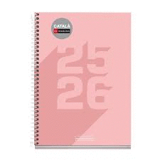 AGENDA ESCOLAR PLUS 4º S/V ESPIRAL SCHOOL BASIC COLORES SURTIDOS CATALA 
