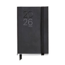 AGENDA MIQUELRIUS PASSPORT LUXOR FLEXIBLE NEGRA D/P C/GOMA