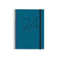 AGENDA MIQUELRIUS PLUS RECY.BLACK & KRAFT & GRANATE S/V C/GOMA