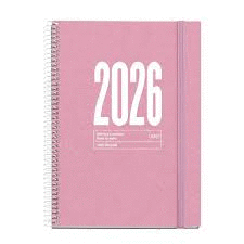 AGENDA MIQUELRIUS PLUS RECY.BLACK & ROSA & KRAFT S/V C/GOMA