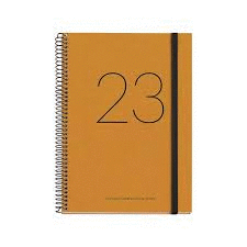 AGENDA MIQUELRIUS ACTIVA RECY.BLACK & KRAFT & D/P C/GOMA