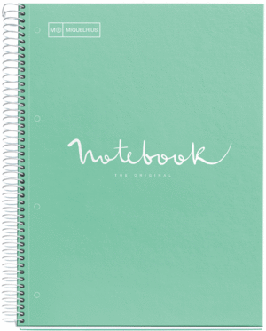NOTE BOOK 1 A4 90G EMOTIONS CARTON MENTA