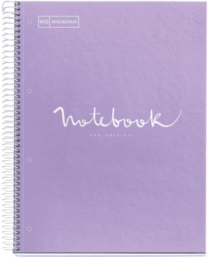 NOTE BOOK 1 A4 90G EMOTIONS CARTON LILA