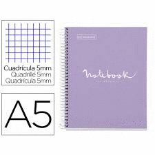 NOTE BOOK 1 A5 90G EMOTIONS CARTON LILA