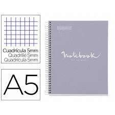 NOTE BOOK 1 A5 90G EMOTIONS CARTON GRIS