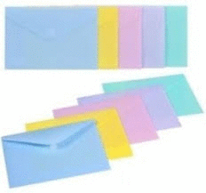 SOBRES SOFT FOLIO VELCRO COLORES PASTEL