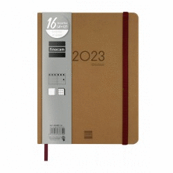 AGENDA ESCOLAR A5+ S/V 16M LABOR MARRON