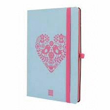 CUADERNO MODERN LISO F3 C/GOMA LOVE FLEXI