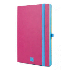 CUADERNO MODERN DOTTED FA5 C/GOMA ROSA FLEXI