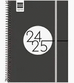AGENDA ESCOLAR ESPIR E8 LABEL S/V CATALA COLORES SURTIDOS