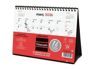 CALENDARI ESCOLAR  FINOCAM SOBRETAULA ESCRIURE S 16M ESCOLAR