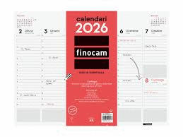 CALENDARI FINOCAM VADE SOBRETAULA SETMANAL 