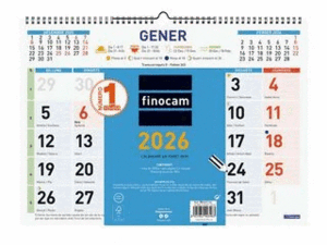 CALENDARI FINOCAM COLOR PARET ESCRIBIR MIXT L