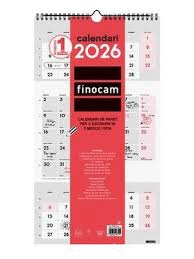 CALENDARI FINOCAM PARET ESCRIURE 3 MESOS VISTA