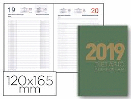 DIETARIO 2019 OCTAVO LIDERPAPEL GRANATE/VERDE/AZUL