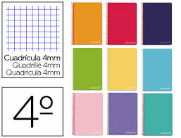 CUADERNO 4º 80H T/DURA LIDERPAPEL COLORES SURTIDOS