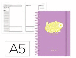 AGENDA ESCOLAR A5 D/P ANTARTIK HERE AND NOW COLORES SURTIDOS
