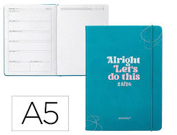 AGENDA ESCOLAR A5 S/V ANTARTIK GO! SIMIL PIEL COLORES SURTIDOS