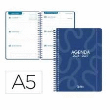 AGENDA ESCOLAR 4º S/V BILINGUE LIDERPAPEL CLASSIC COLORES SURTIDOS 