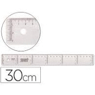 REGLA ESCOLAR PL.MM 30 CM