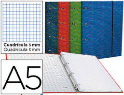 CUBIERTA 4º CARTON 4ANILLAS LIDERPAPEL + RECAMBIO 120H. 70GR